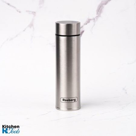 Термос Rosberg 500 мл с LED дисплей, сив металик