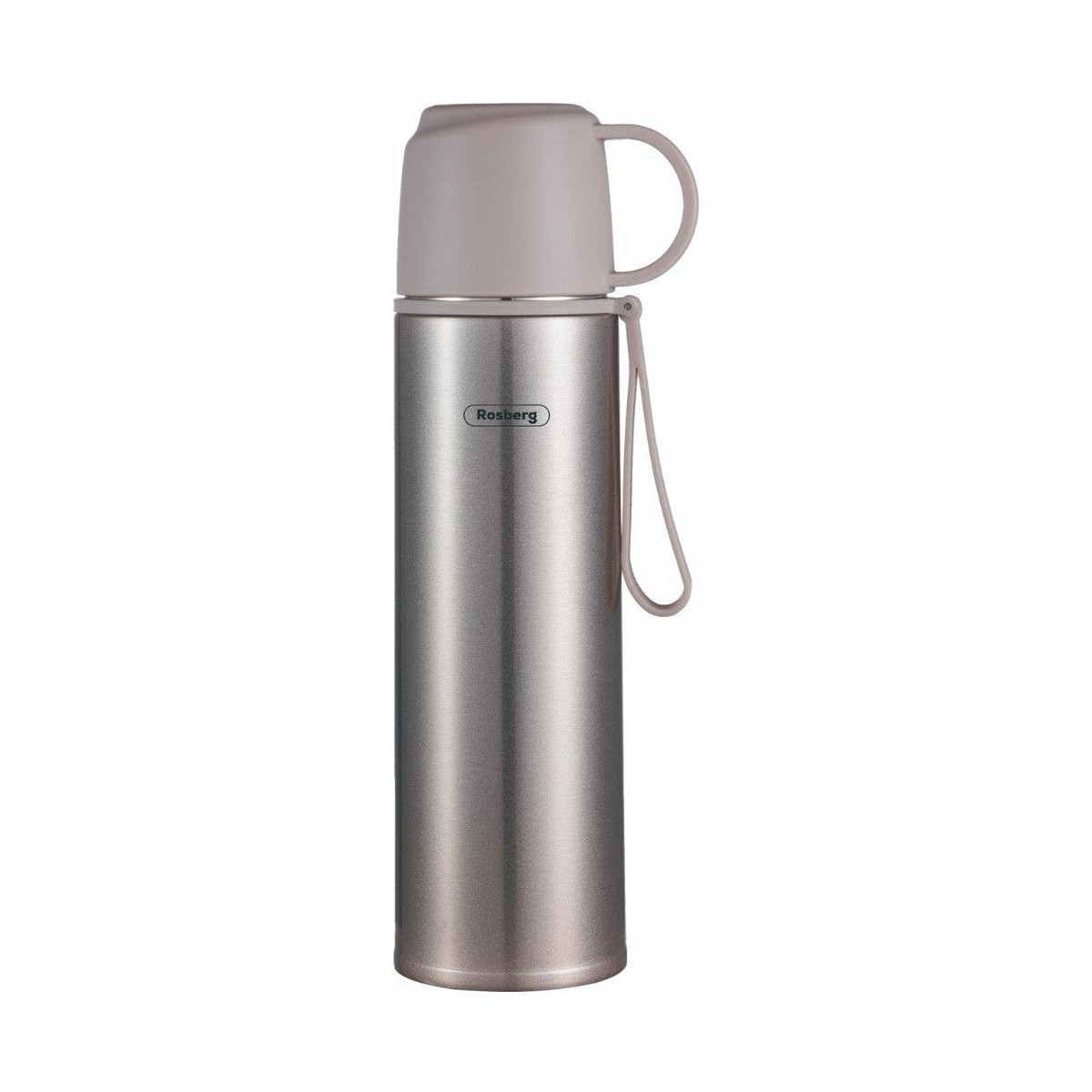 Термос PREMIUM QUALITY, 500ml, Rosberg, сив