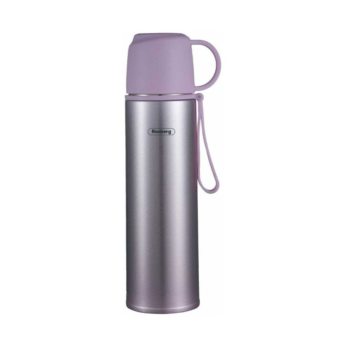Термос Rosberg, 500ml, инокс, розов