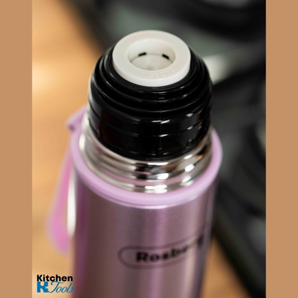 Термос Rosberg, 500ml, инокс, розов