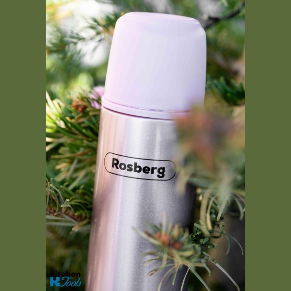 Термос Rosberg, 500ml, инокс, розов