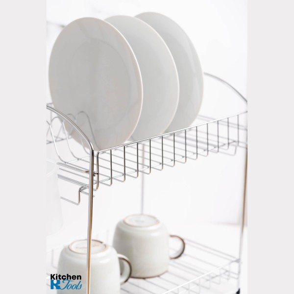 Двуетажна Поставка за съдове Rosberg - Бяла