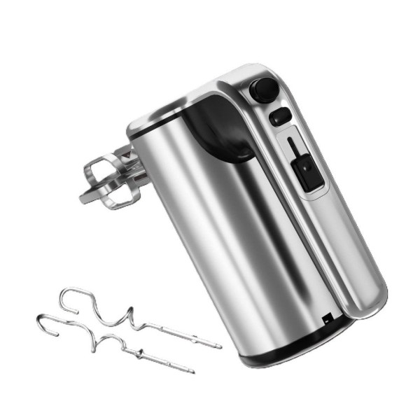 Ръчен миксер, 500W, турбо функция, 2 комплекта никелирани бъркалки, 5 скорости, Oliver Voltz, сребрист