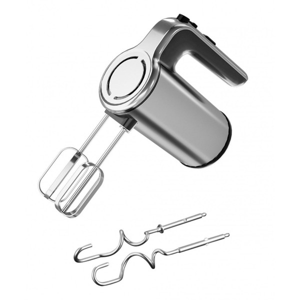 Ръчен миксер, 500W, турбо функция, 2 комплекта никелирани бъркалки, 5 скорости, Oliver Voltz, сребрист