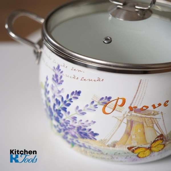 Емайлирана тенджера 3.4 л с капак от Bohmann