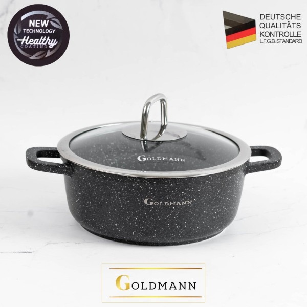 Тенджера Goldmann 24см, 4.5л, незалепващ слой