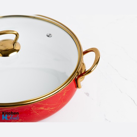 Ниска емайлирана тенджера 24x8 см, Goldmann