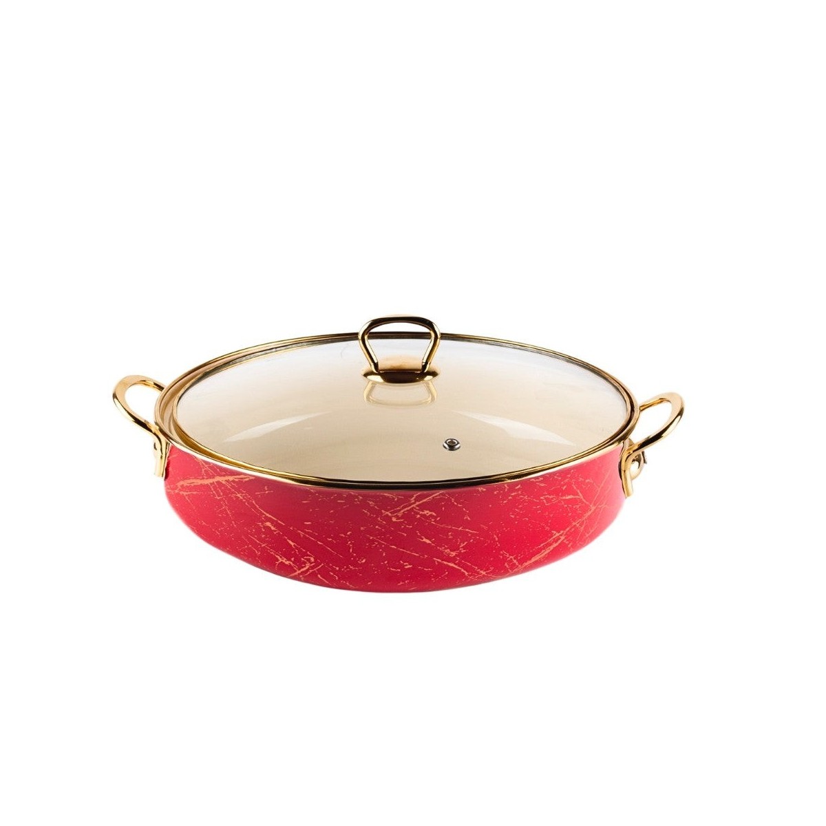 Ниска емайлирана тенджера 24x8 см, Goldmann