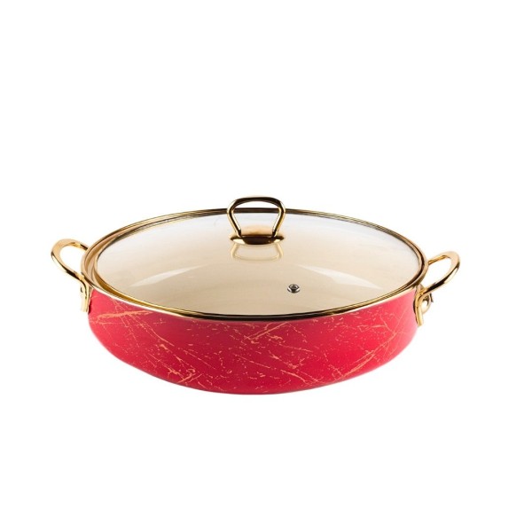 Емайлирана тенджера с капак Goldmann 26x6.5см