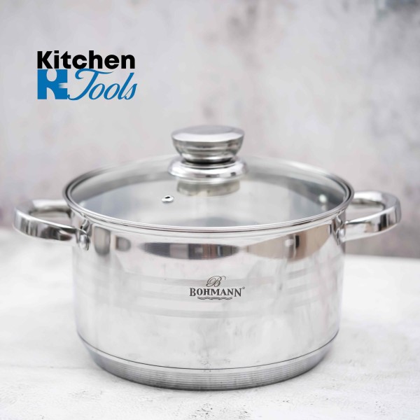Комплект от 3 тенджери Bohmann с капаци