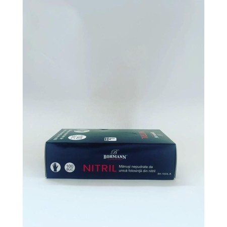 Черни нитрилови ръкавици, размер L, 100 бр.