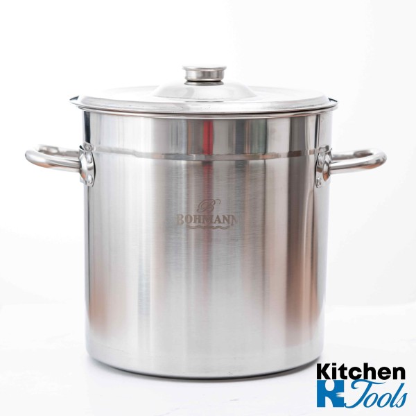 Тенджера от неръждаема стомана с капак 68 л