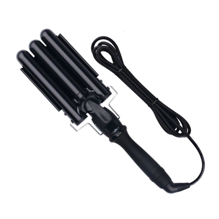 Тройна професионална маша, 120W, турмалин, черна