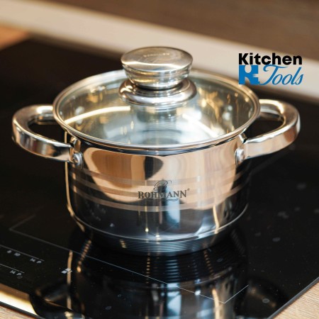 Комплект тенджери с капаци Bohmann, 12 части