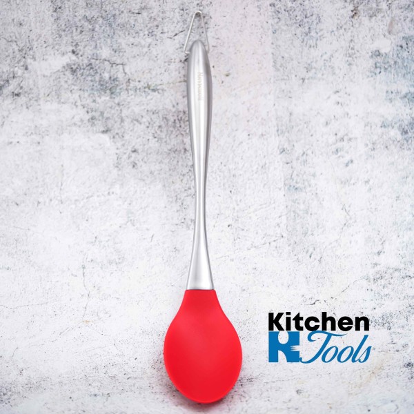 Силиконова лъжица с дръжка от неръжд. стомана Bohmann