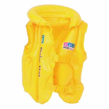 Жълта надуваема жилетка за плуване 3-6 г.
