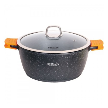 Алуминиева тенджера Bohmann 13L с гранитен капак