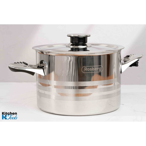 Тенджера за мляко Rosberg 4 литра с неръждаем капак