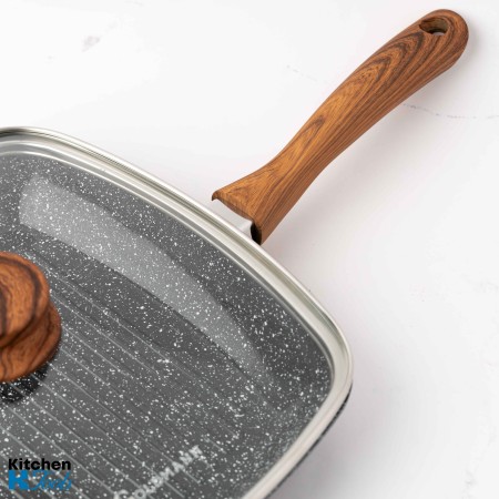 Грил тиган 28х4,5см с капак и мека дръжка