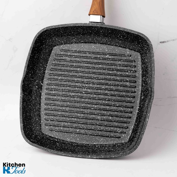 Грил тиган 28х4,5см с капак и мека дръжка