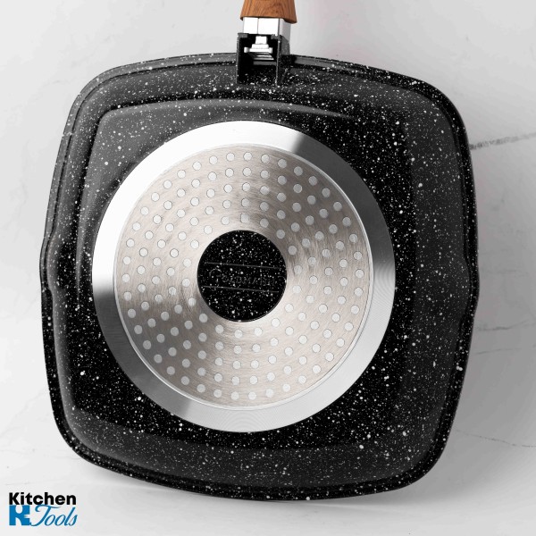 Грил тиган 28х4,5см с капак и мека дръжка