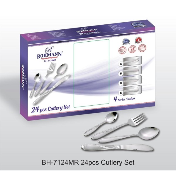 Комплект прибори Bohmann от 24 части, огледало C