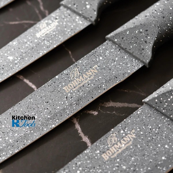 Комплект 6 ножа Bohmann с мраморни остриета