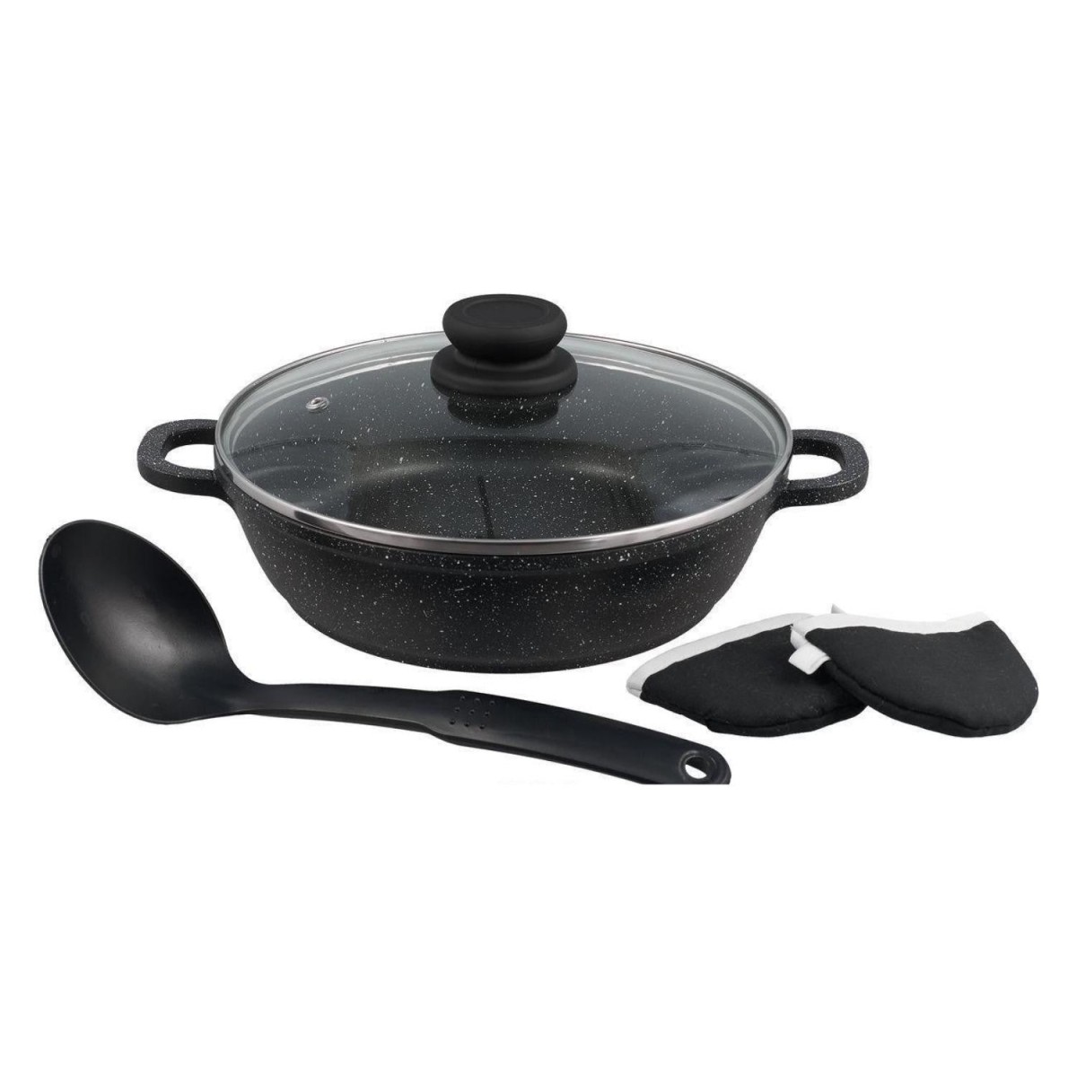 Алуминиева тенджера 32x32 с мраморно покритие