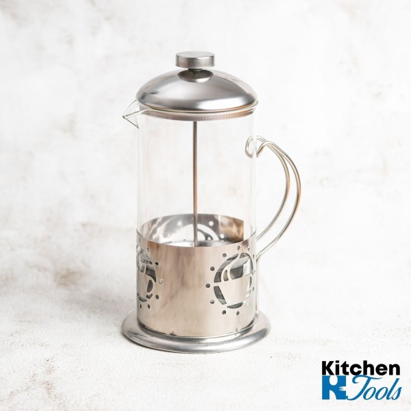 Инфузер за чай/кафе 600 ml - стъкло и стомана