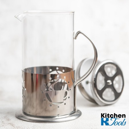 Инфузер за чай/кафе 600 ml - стъкло и стомана