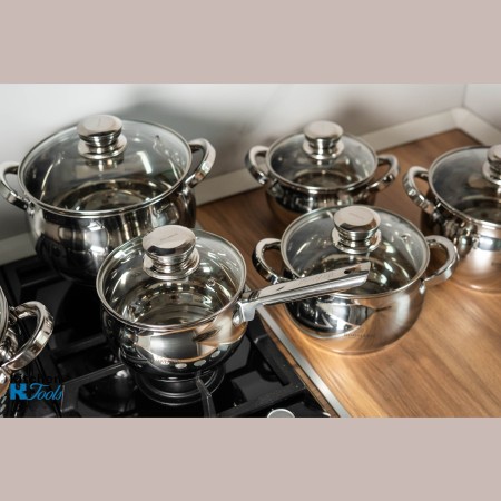 Комплект тенджери от неръждаема стомана Bohmann