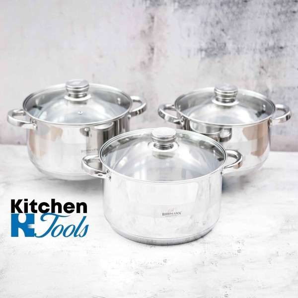 Комплект от 6 тенджери Bohmann за индукция