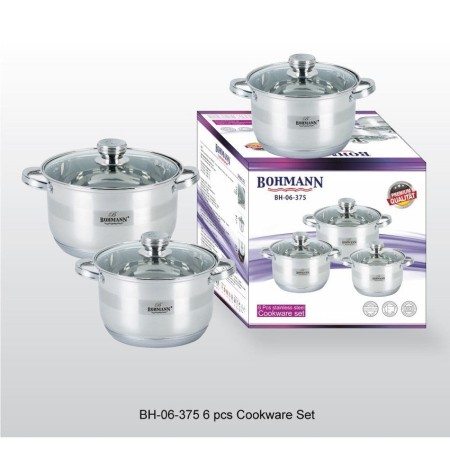 Комплект Тенджери Bohmann, Индукция, Неръжд. Стомана