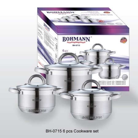 Комплект съдове Bohmann BH 0715, 6 части