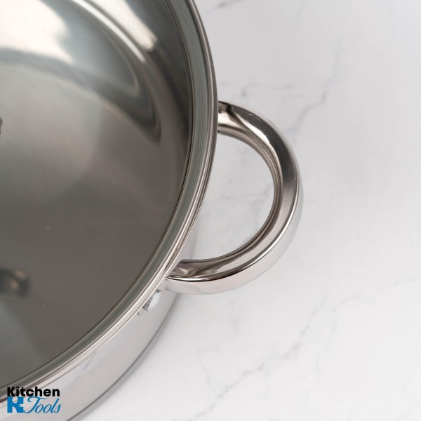 Ниска тенджера, 24х10 см, 4 литра, Bohmann