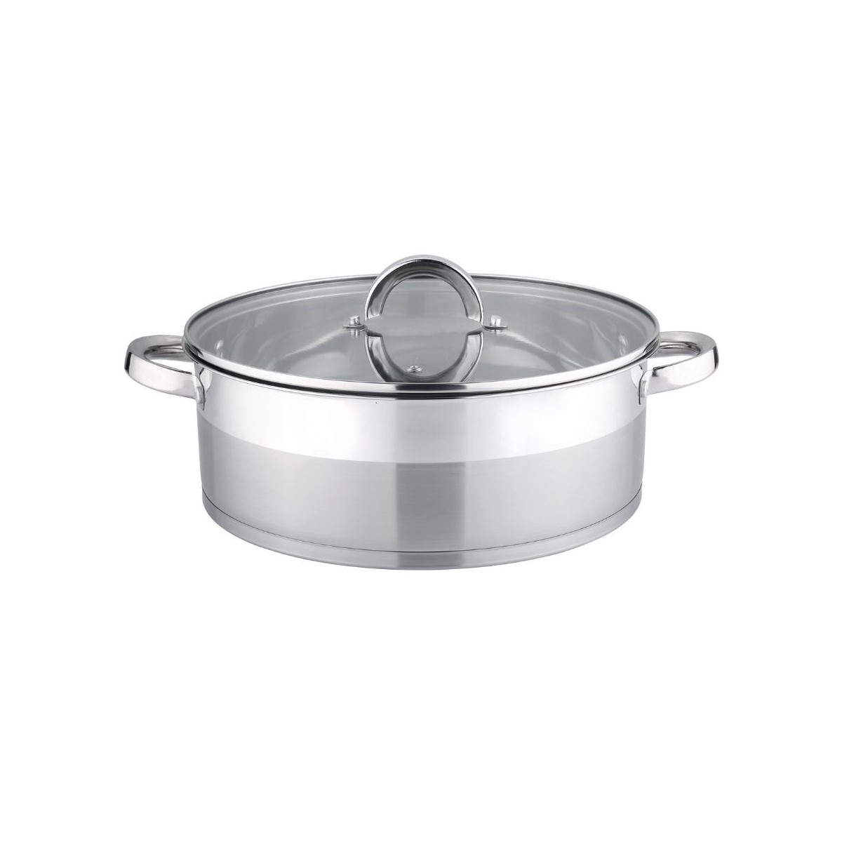 Ниска тенджера Bohmann - 5 л, индукция, стомана