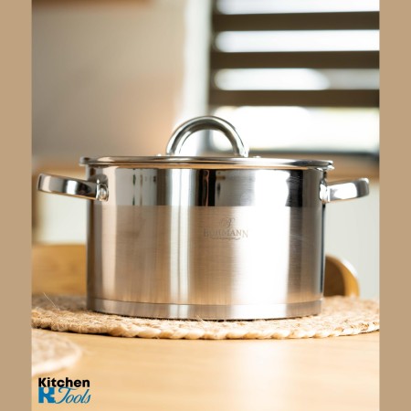 Тенджера от неръждаема стомана с капак 4,9 л