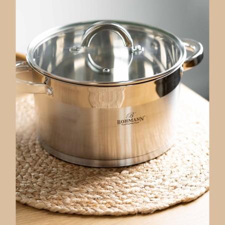 Тенджера от неръждаема стомана с капак 4,9 л