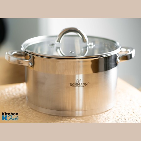 Тенджера от неръждаема стомана с капак 4,9 л