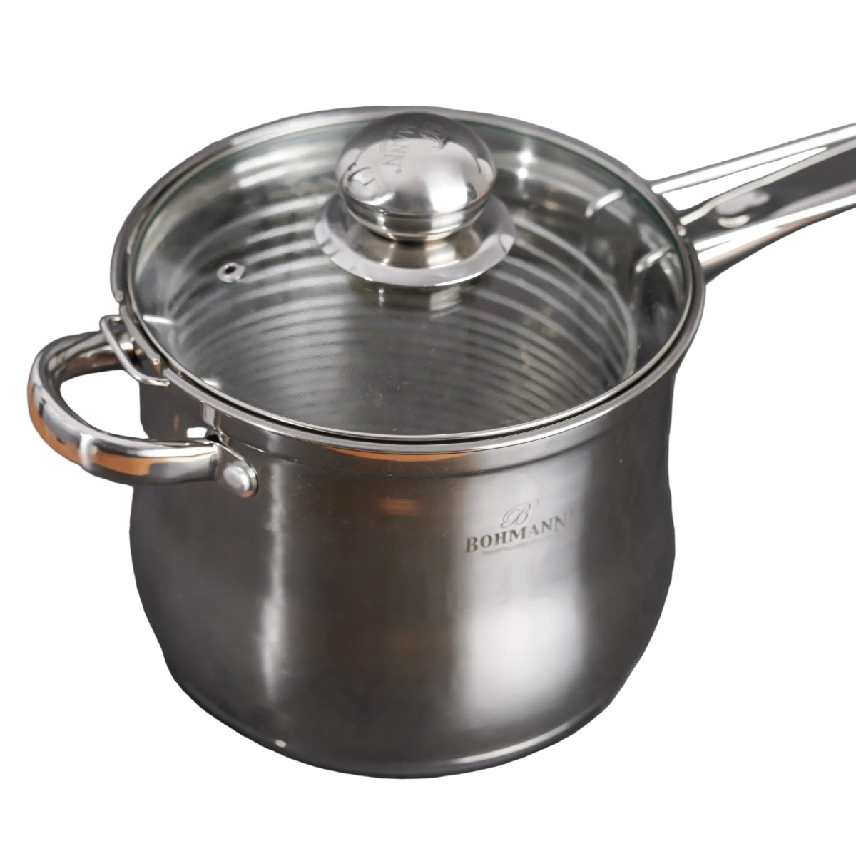 Тиган неръждаема стомана 18x15см, 3.4L стъклен капак