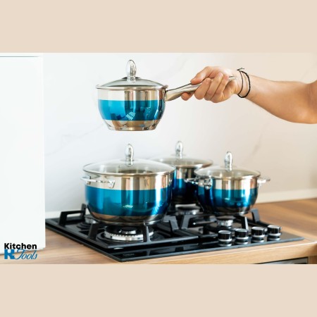 Тенджера за сос от неръждаема стомана, 2.5л