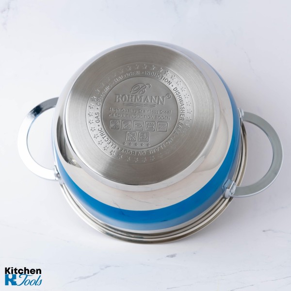 Тенджера Bohmann 7.1л с капак, неръждаема стомана