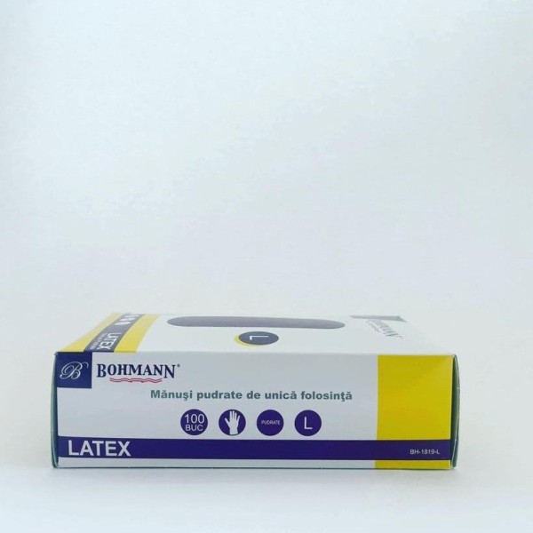 Латексови Ръкавици PREMIUM, бели, L - 100 бр.