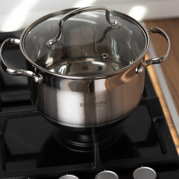 Комплект тенджери 12 части Bohmann, индукция