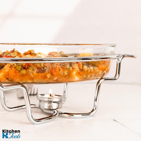 Топлоустойчив съд 1.6L с капак от неръждаема стомана