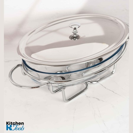 Топлоустойчив съд, 3L с капак и опора