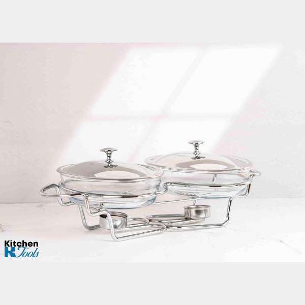 Двоен съд за триене 3л с капак и опора