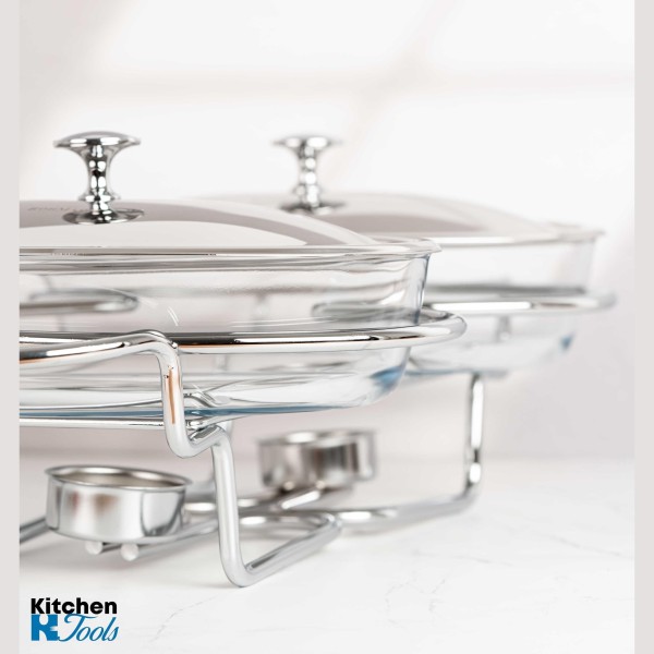 Двоен съд за триене 3л с капак и опора