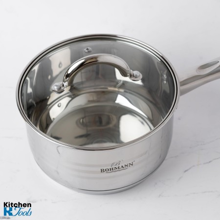 Тенджера от неръждаема стомана 2.7л, 18см - Bohmann
