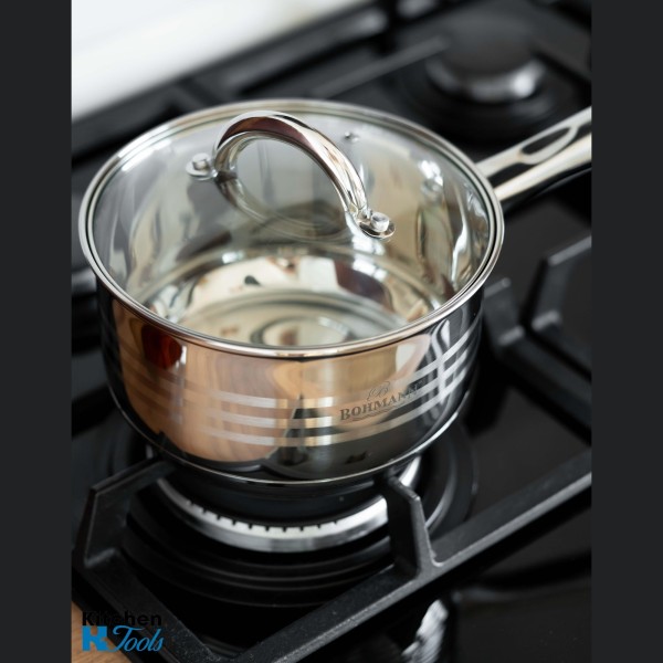 Тенджера от неръждаема стомана с капак - 3.6л